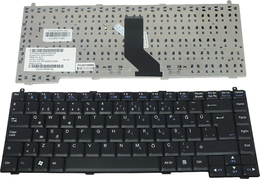 Lg C500-G, C500-H Klavye Siyah TR