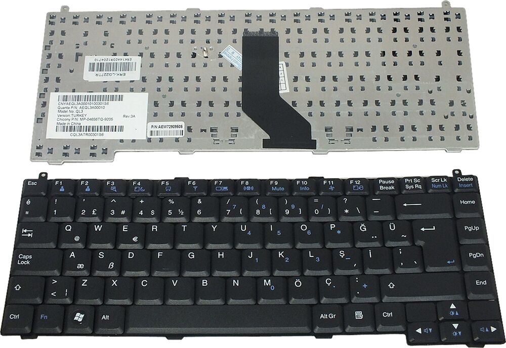 Lg Mp-09M26TQ-5281, MP-09M26TQ-9201 Klavye Siyah TR
