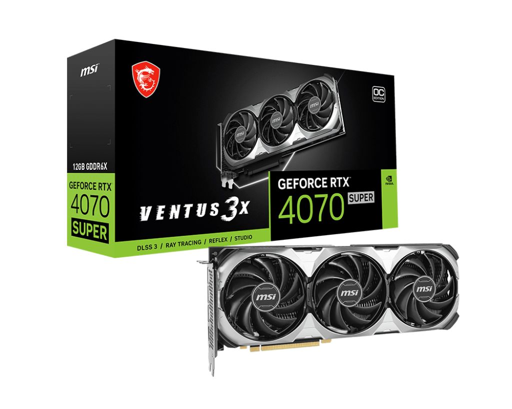 MSI GEFORCE RTX 4070 SUPER VENTUS 3X 12G OC