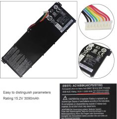 Acer B117-M B117-MP, P236-M, P238-M Batarya - Pil Ver.2 (15.2V)