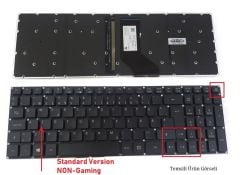 Acer Predator N17C3 (PH317-51 Tabanlı) Notebook Klavyesi (Siyah TR) ışıklı Ver.1
