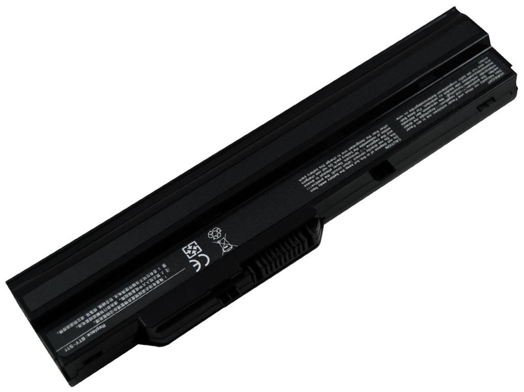 MSI Wind U90 U90X U100 U100X Notebook Bataryası - Siyah 6 ( Cell )