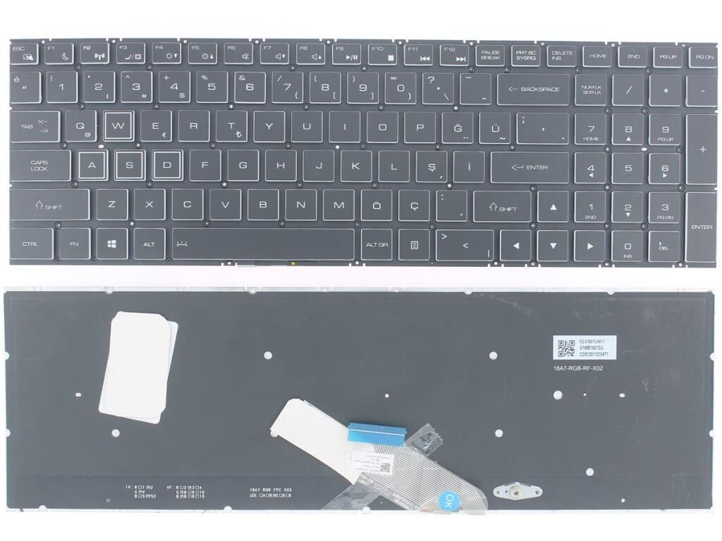 Casper Excalibur G770.9750-8EH0X Klavye Tuş Takımı TR ışıklı