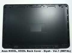 Asus A555LJ, A555LN, A555LP Back Cover - Siyah - Metal Kasa