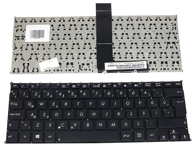 Asus VivoBook X200Ca R200CA Notebook Klavyesi - Siyah - TR