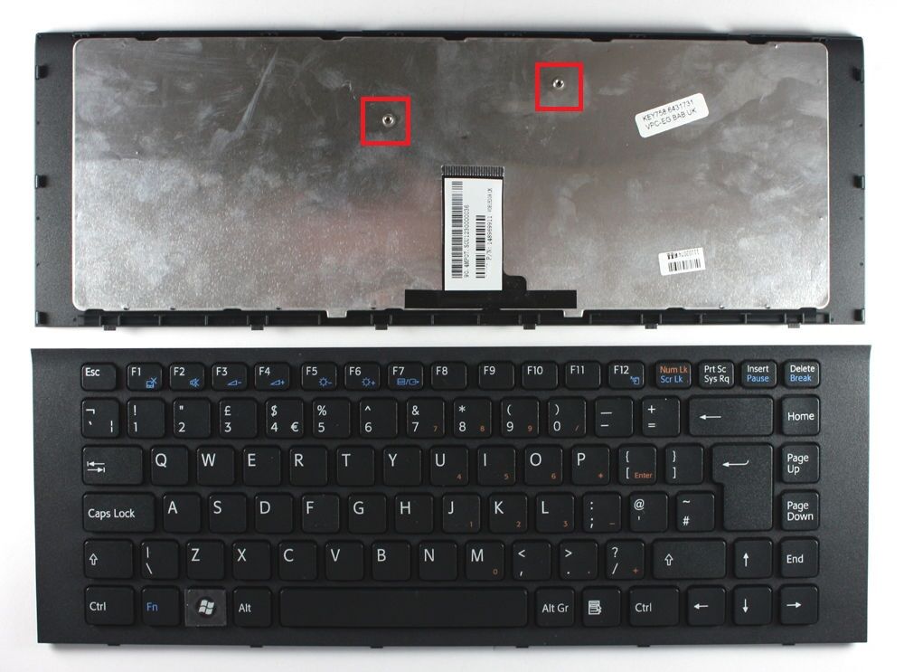 Sony Vaio VPC-EG17FA/W, VPC-EG17FAW Notebook Klavyesi (Siyah TR)