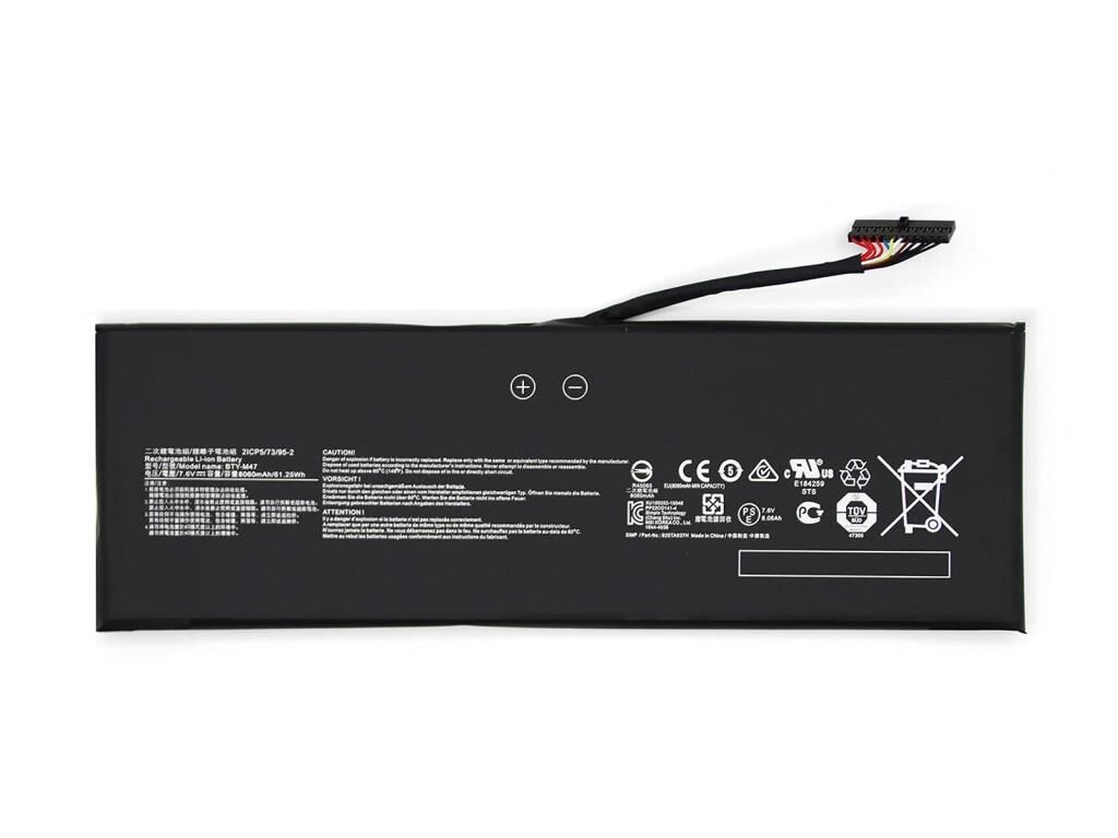 MSI GS43, GS43 GS43VR Notebook Bataryası Pili