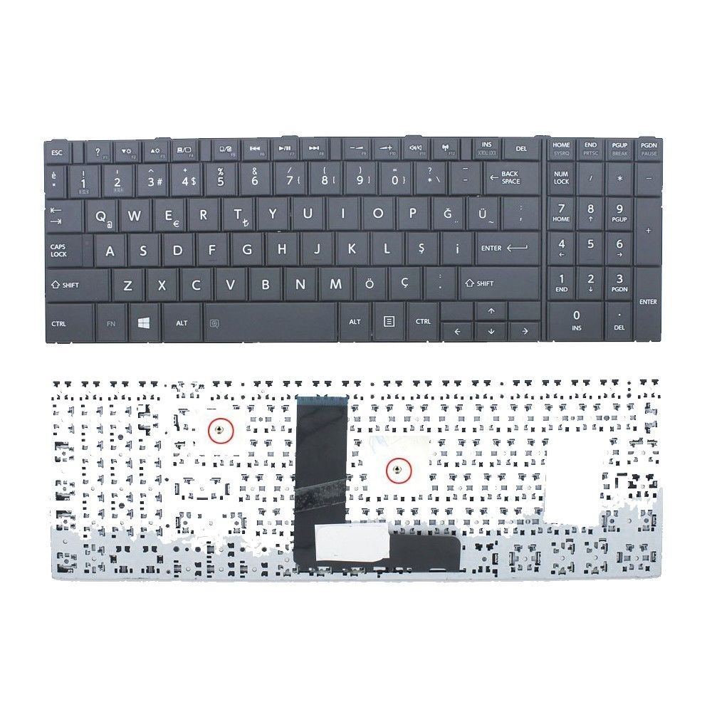 Toshiba PK1315F1A19 Notebook Klavye - Siyah- TR - Çerçevesiz Tip