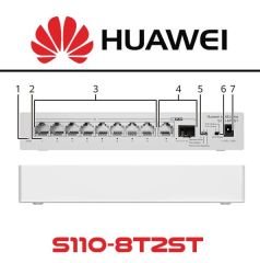 Huawei eKIT S110-8P2ST 8 PORT 10/100/1000 POE 124W 1xSFP 1xUPL Yönetilemez Switch