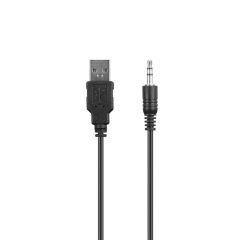 Mikado MD-S25  2.0 Multimedia 3W*2 Siyah 6 Renk Modu ile USB RGB Işıklı Speaker Hoparlör