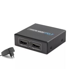 HADRON HDX1284(211) SPLITTER HDMI 1.4V 1080P 3D 1 GİRİŞ 2 ÇIKIŞ (Splitter)