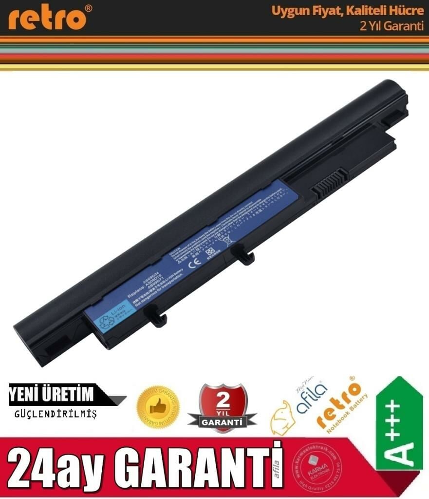 Acer Aspire 4810 Serisi Notebook Bataryası - Pili (6Cell)