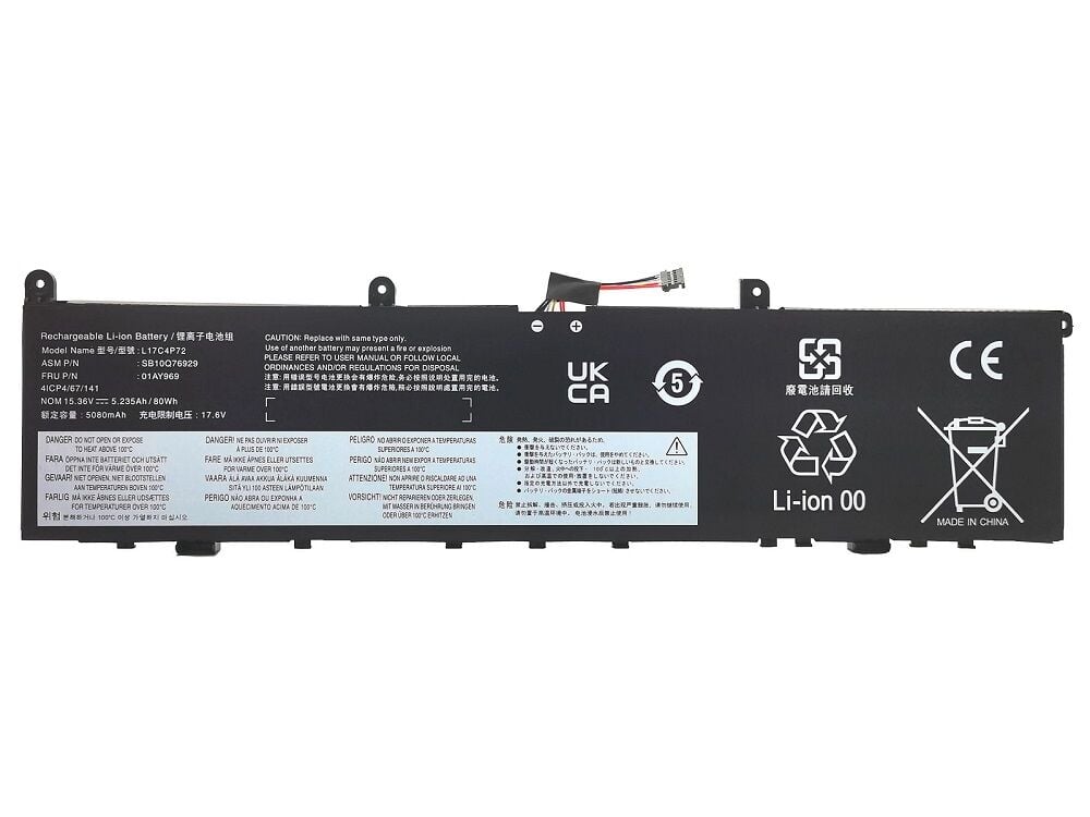Lenovo ThinkPad P1 Gen2 Notebook Bataryası - Laptop Pili