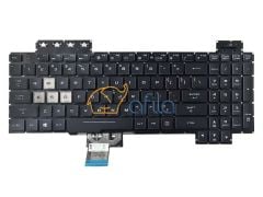 Asus TUF Gaming FX705DU-H7099T Uyumlu Notebook Klavye - Tuş Takımı / Siyah - TR - Backlit - Ver.2 (RGB)