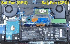 Hp XRB85A05H005, 813956-002 Cpu Fanı