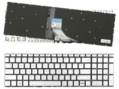 Hp 15-dy0700tg, 15-dy0701ds, 15-dy0702ds Uyumlu Notebook Klavyesi (Silver, Gri TR) ışıklı