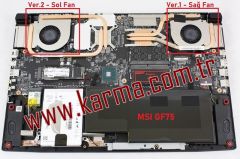 MSI GF75 9SC 9SD Notebook CPU Fanı Ver.1 (Sağ) msi