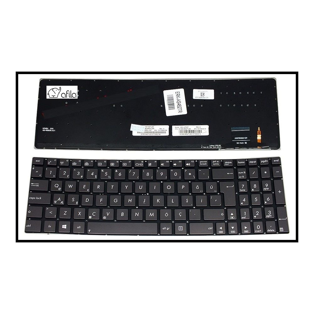 Asus UX51VZ-DB114H UX51VZ-DB104H Klavyesi - Siyah - TR - Işıklı