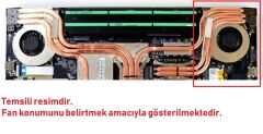 MSI GE72 Apache 7RD-037TR, RD-042XTR Notebook CPU-İşlemci Fanı - Ver.1 (3 Pin)