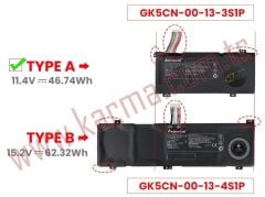 Monster Tulpar T7 V20.3.1 Notebook Bataryası, Laptop Pili - 3Cell