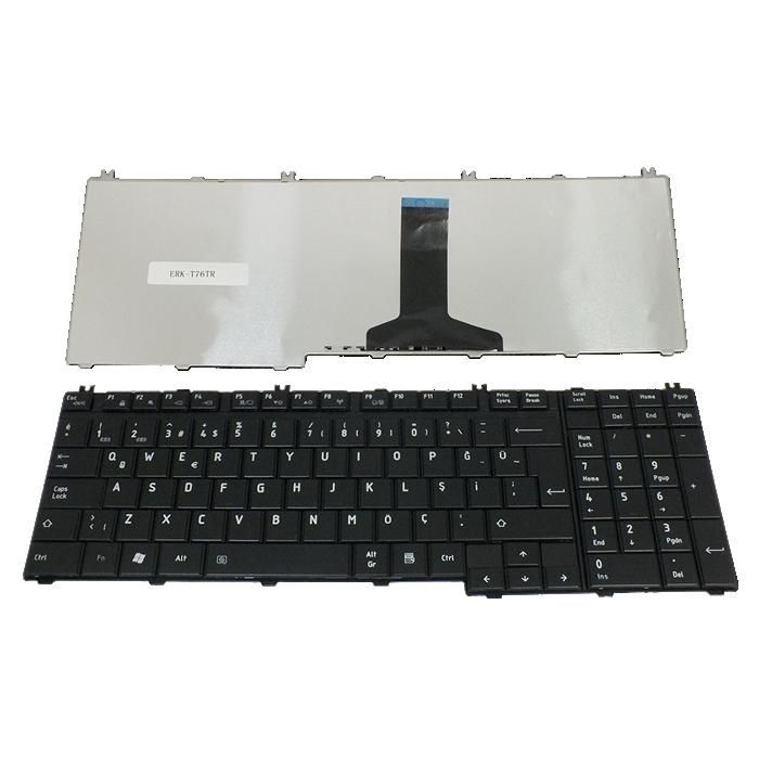Toshiba Satellite A500-19U, A500-19W Notebook Klavyesi (Siyah TR)