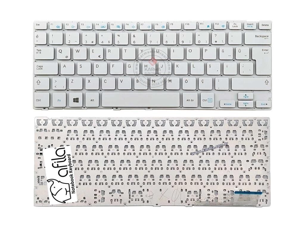 Samsung Ativbook SN3730W NP915S3G Notebook Klavyesi Beyaz TR SG-62310-87A