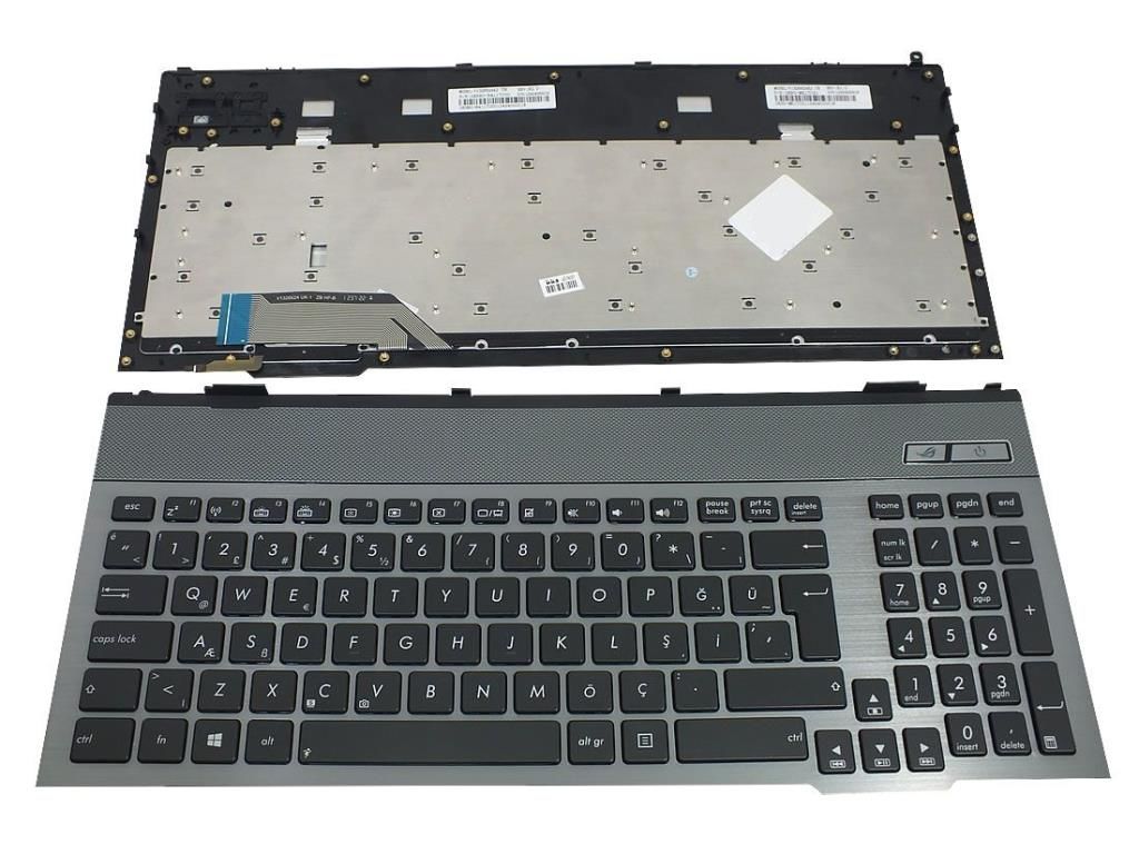 Asus 0KNB0-B411US00 0KNB0-B411UI00 Klavyesi - Siyah - Işıklı