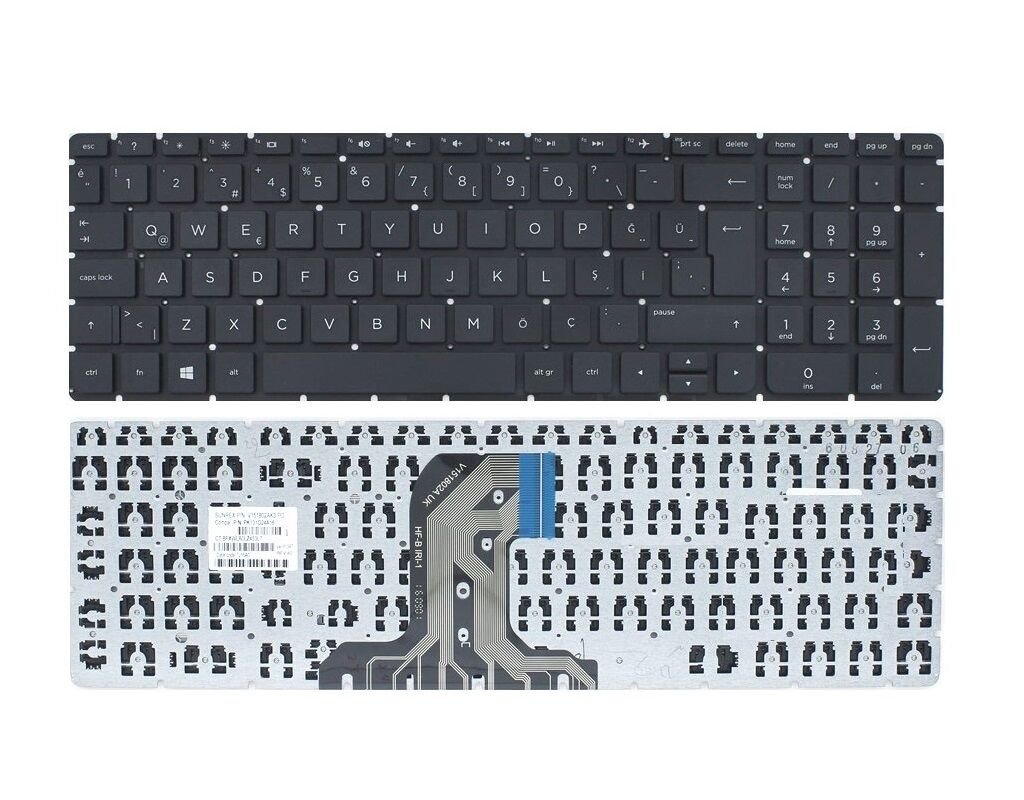 HP 250 G5 (1NV71ES, 1XP04ES, 1XP05ES) Notebook Klavyesi (Siyah TR)