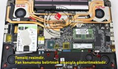 MSI GE75 Raider 9SE-411TR, 9SF-404XTR Notebook Cpu, İşlemci Fanı (msi) L