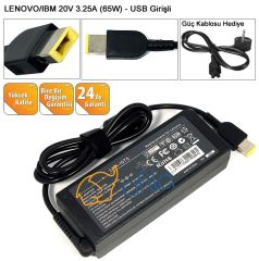 Lenovo ThinkPad 20EV000NTX Notebook uyumlu Adaptör, Şarj Aleti Cihazı (65W)