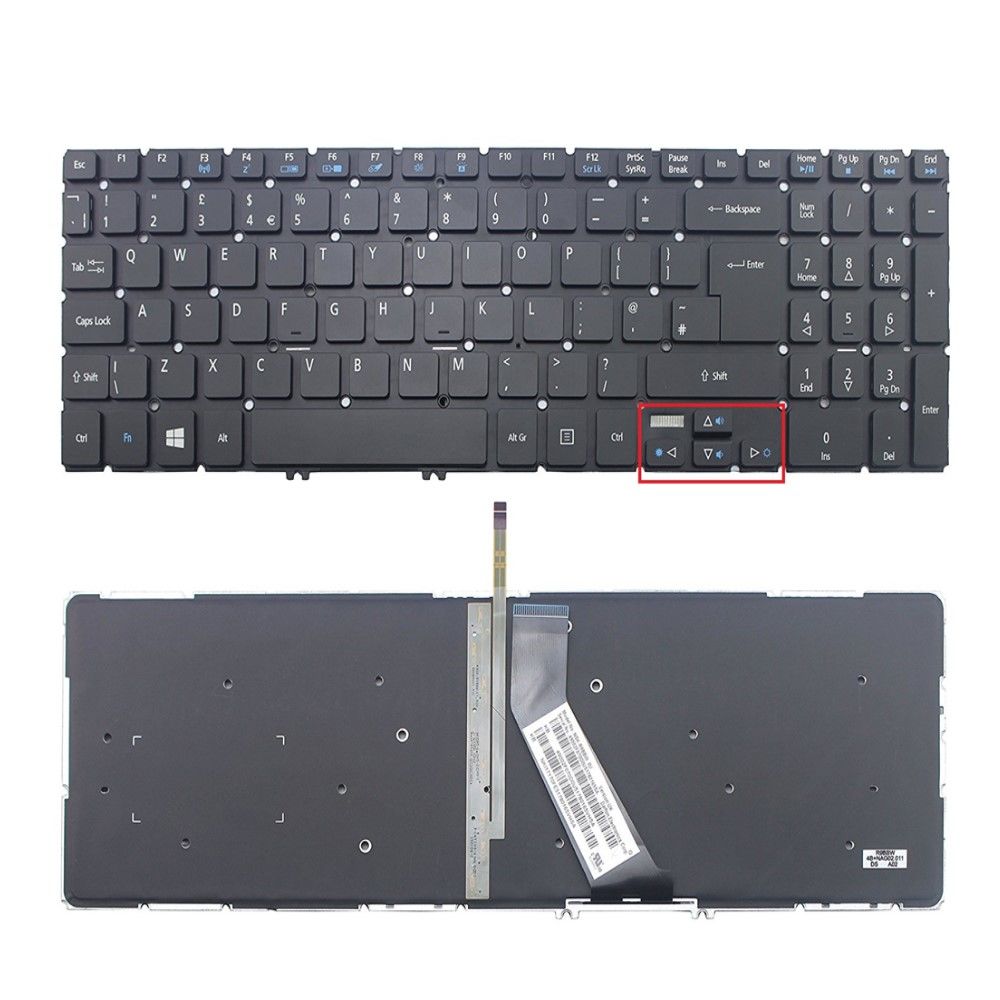 Acer Aspire V5-552P-7480,V5-552P-8646 Notebook Klavye -TR ışıklı