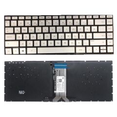 Hp 14-Dk0010Nt 14-Dk1013dx Notebook Klavyesi (Silver-Gri TR) ışıklı