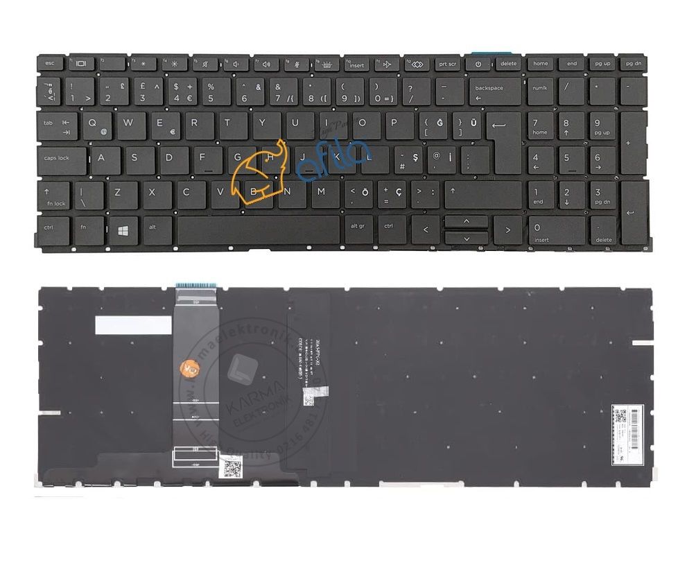 HP ProBook 450 G9 (6S6X0EA) Notebook Klavyesi (Siyah TR)