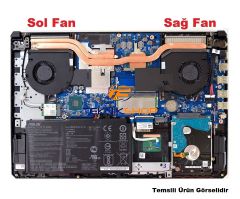 Asus FX504GD-E4253 Notebook Fan / Ver.2 (Sağ CPU Fanı)