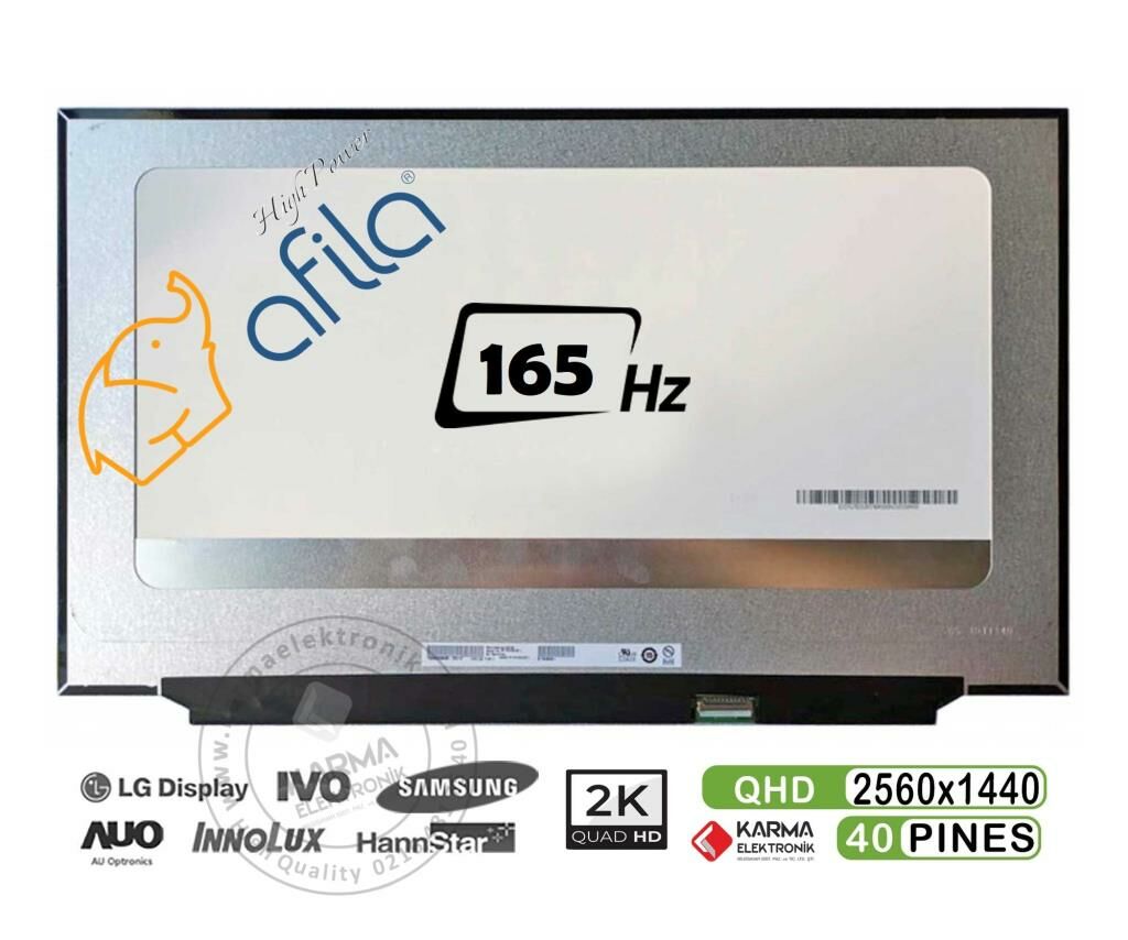 NE173QHM-NY3 NE173QHM-NY3 V8.0 uyumlu Notebook Lcd Ekran, Panel 17.3 165Hz