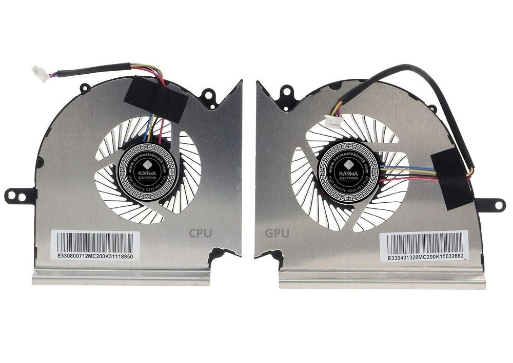MSI GE75 Raider 9SF-405XTR, 9SF-406TR Notebook Cpu, Gpu Fanı SET, Ekran Kartı, işlemci Fanı (Msi)