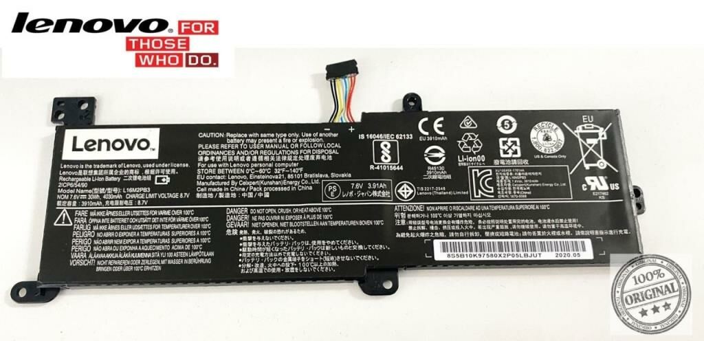 Lenovo 320-15IKB, 320-15ISK, L16L2PB2 Notebook Batarya, Laptop Pili (Orjinal Ürün)