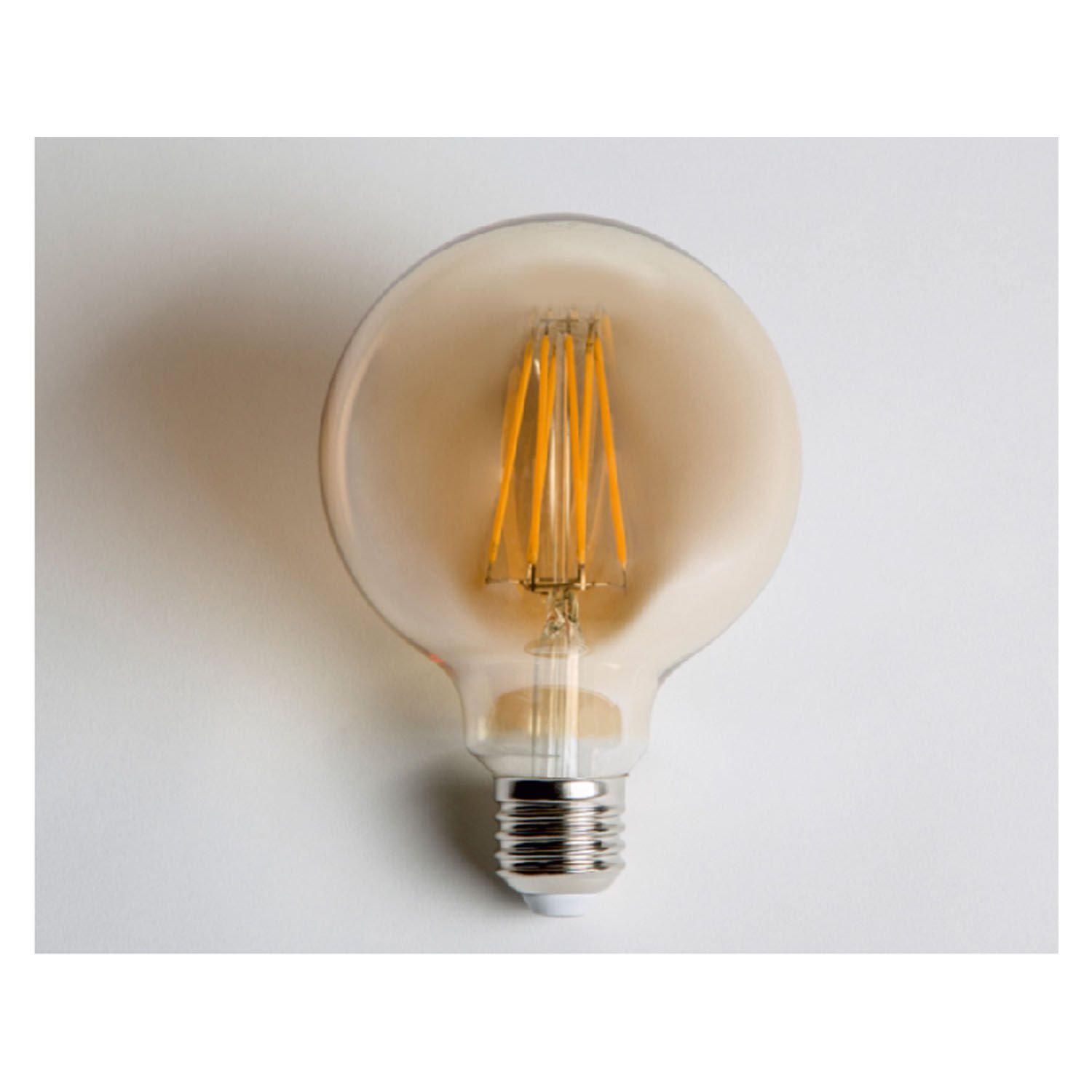 6W RUSTİK LED GLOP AMPÜL G125 E27 - AMBER