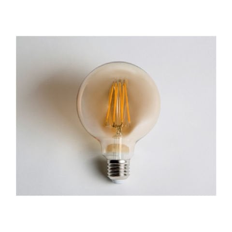 6W RUSTİK LED GLOP AMPÜL G90 E27 - AMBER