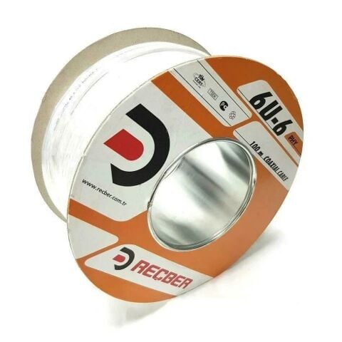 RG6 U/6  CU/CU TV KABLO REÇBER BEYAZ