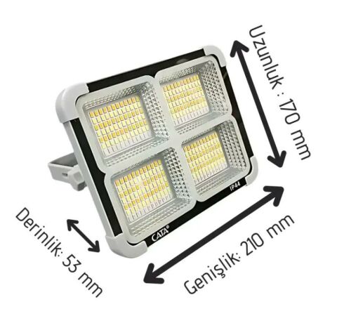 200W TAŞINABİLİR ŞARJLI SOLAR LED PRO.