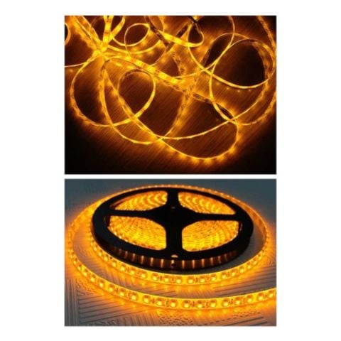 10 ÇİP DIŞ MEKAN ŞERİT LED AMBER (5 Metre)