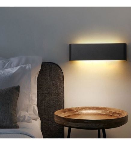 12W PENGUEN LED APLİK (SİYAH KASA) - GÜNIŞIĞI