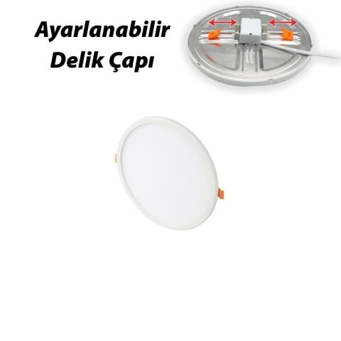 20W PLUS LED PANEL AYARLANABİLİR MONTAJ ÇAPLI