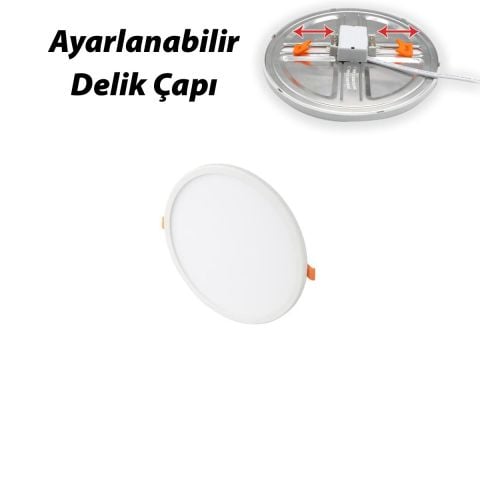 20W PLUS LED PANEL AYARLANABİLİR MONTAJ ÇAPLI