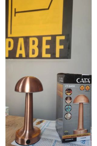 Ct 8430 Dekoratif Lizbon Şarjlı 3 Renk Modlu Dokunmatik Masa Lambası