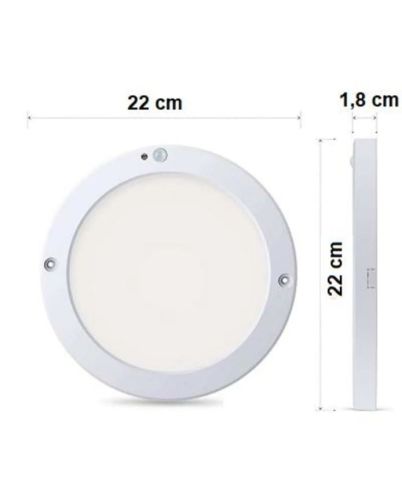 18W LED SENSÖRLÜ TAVAN ARMATÜRÜ BEYAZ