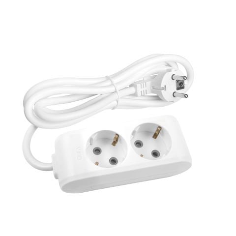 MULTİ-LET İKİLİ  PRİZ 2 MT KABLOLU