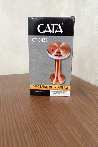 Cata Oslo Şarjlı Dim Edilebilir Masa Lambası CT-8435 Tek Anahtarla 3 Renk Yanma Modlu