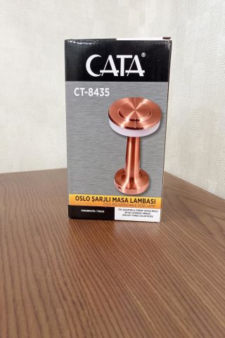 Cata Oslo Şarjlı Dim Edilebilir Masa Lambası CT-8435 Tek Anahtarla 3 Renk Yanma Modlu
